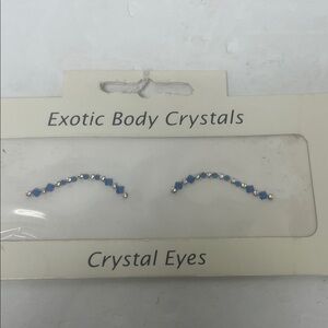 Crystal eyes blue and silver